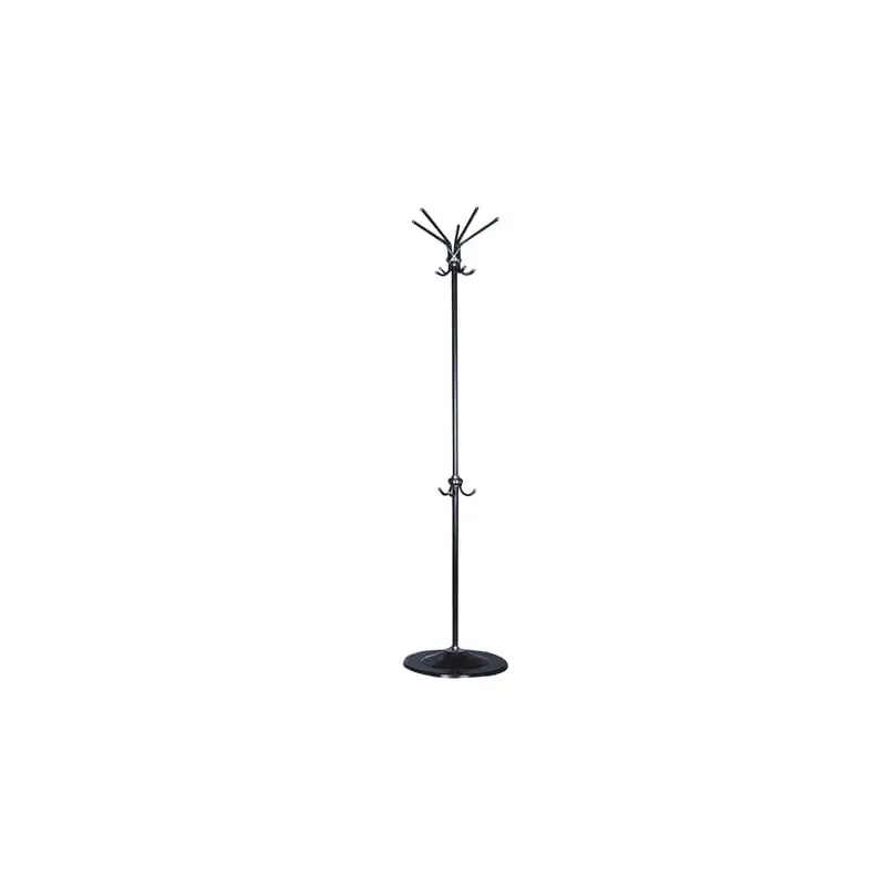 Вешалка-стойка СС, 1,84 м, диск 40 см, 5 основных + 3 дополнительных крючка, металл, черная главное фото