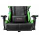 Кресло игровое геймерское Бюрократ VIKING 5 AERO LGREEN черный/салатовый искусственная кожа. Фото товара с разных ракурсов.