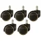 Колесики для компьютерного кресла (упаковка 5 шт.) маленькое фото